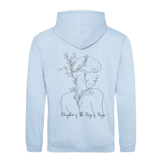 DAUGHTER OF KING OF KINGS HOODIE BackPrint Variante, Mountain Movers christliches Design