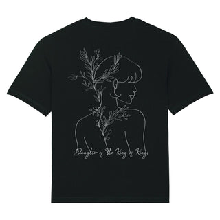 Daughter of the King of Kings Oversized Shirt BackPrint Variante, Mountain Movers christliches Design