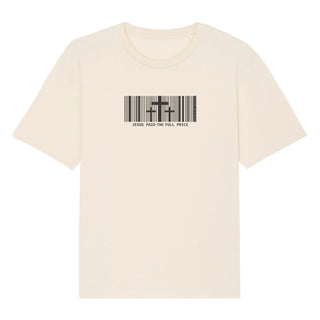 Jesus paid it all Oversized Shirt Detailansicht, Mountain Movers christliche Streetwear