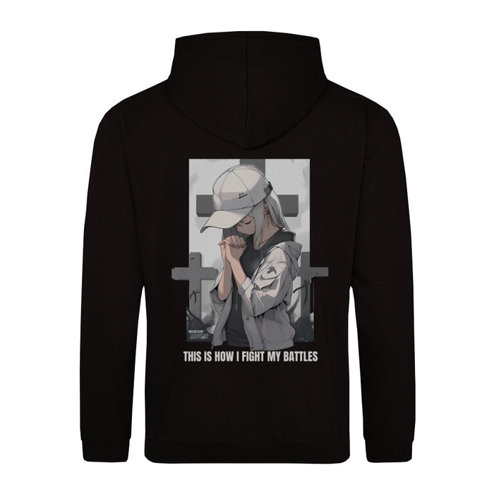 Battles x Anime Hoodie met rugprint