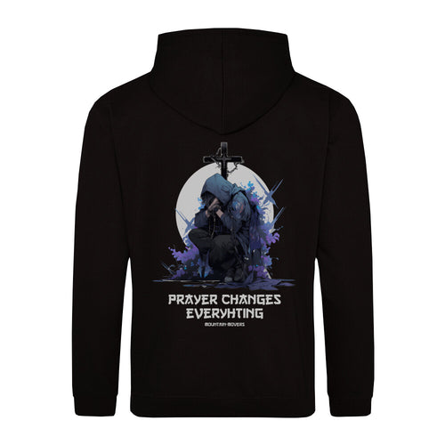 Gebed verandert anime hoodie