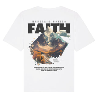 Mountainmoving Faith Oversized Shirt BackPrint Detailansicht, Mountain Movers christliche Streetwear