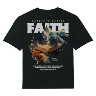 Mountainmoving Faith Oversized Shirt BackPrint Variante, Mountain Movers christliches Design