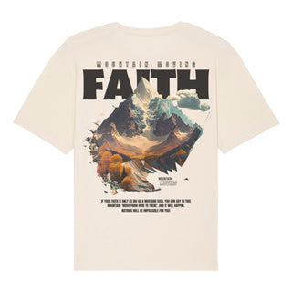 Mountainmoving Faith Oversized Shirt BackPrint Detailansicht, Mountain Movers christliche Streetwear