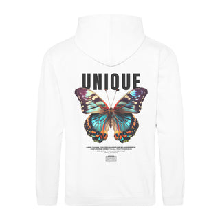 Unique Butterfly Hoodie BackPrint Variante, Mountain Movers christliches Design
