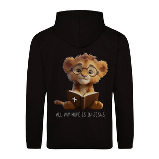 Hope Lion Hoodie BackPrint, christliche Streetwear von Mountain Movers