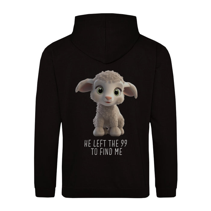 Links de 99 Schapen Hoodie Rugprint