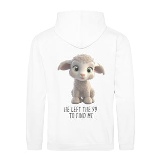 Left the 99 Sheep Hoodie BackPrint Variante, Mountain Movers christliches Design