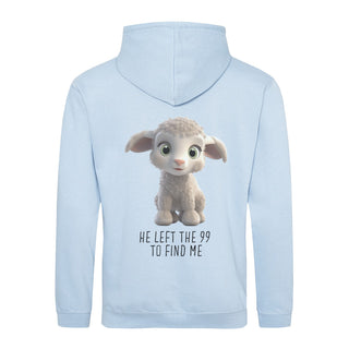 Left the 99 Sheep Hoodie BackPrint Detailansicht, Mountain Movers christliche Streetwear