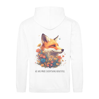 Beautiful Fox Hoodie BackPrint Variante, Mountain Movers christliches Design