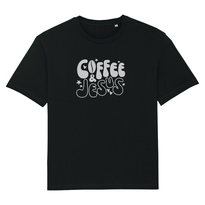 Koffie en Jezus oversized T-shirt
