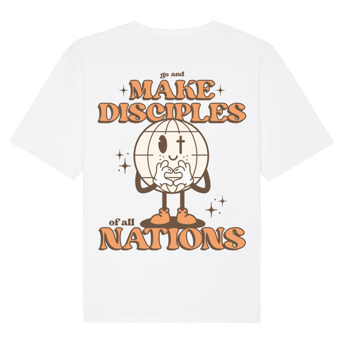 Maak Disciples Oversized T-shirt met print op de voor- en achterkant