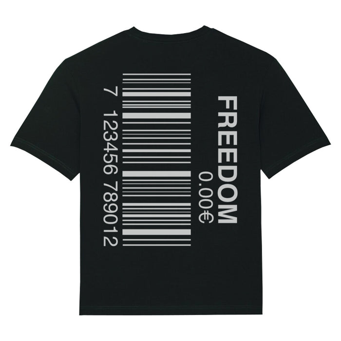 Vrijheid Barcode Oversized T-shirt BackPrint