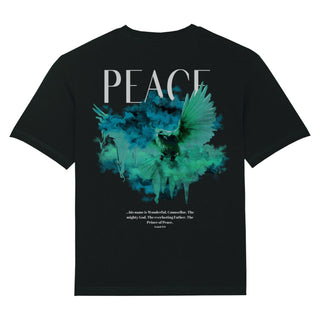 Peace Dove Oversized Shirt BackPrint Variante, Mountain Movers christliches Design