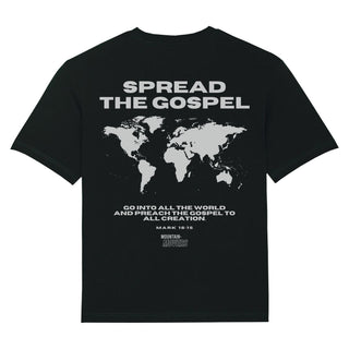 Gospel Streetwear Oversized Shirt BackPrint Variante, Mountain Movers christliches Design