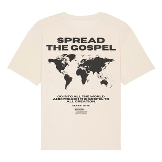 Gospel Streetwear Oversized Shirt BackPrint Detailansicht, Mountain Movers christliche Streetwear