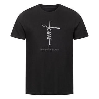Jesus Cross Shirt Frontprint Variante, Mountain Movers christliches Design