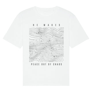 Chaos Oversized Shirt Front Variante, Mountain Movers christliches Design