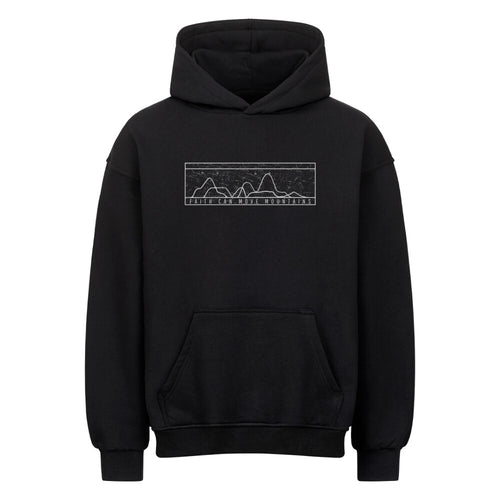 Faith kan bergen verzetten Eenvoudige retro oversized hoodie