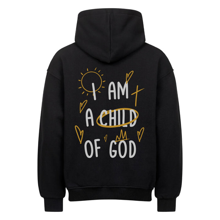 Kind van God Kleur Oversize Hoodie Rugprint