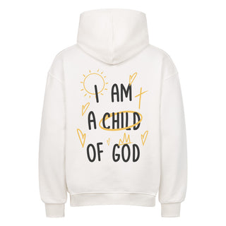 Child of God Colour Oversized Hoodie BackPrint Detailansicht, Mountain Movers christliche Streetwear