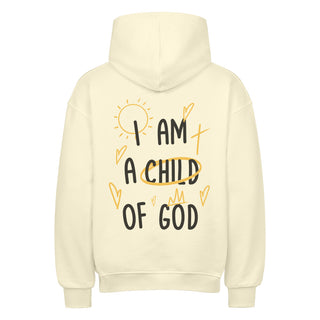 Child of God Colour Oversized Hoodie BackPrint Variante, Mountain Movers christliches Design