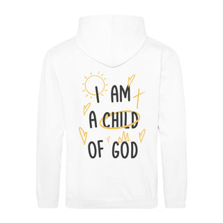 Child of God Colour Hoodie BackPrint Variante, Mountain Movers christliches Design