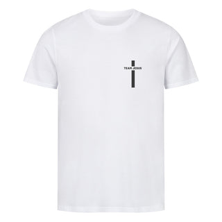 Team Jesus Shirt Detailansicht, Mountain Movers christliche Streetwear