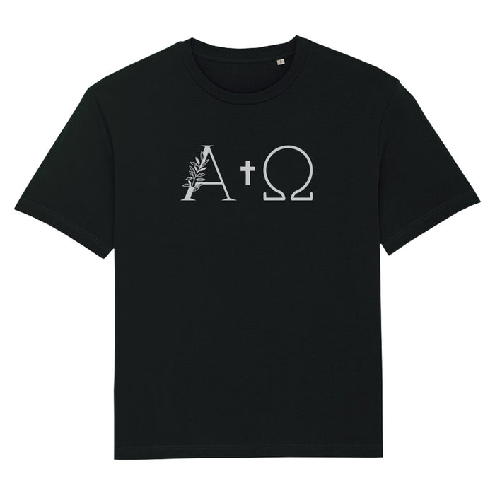 Alpha en Omega extra groot T-shirt