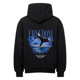 Freedom Oversized Hoodie BackPrint, christliche Streetwear von Mountain Movers