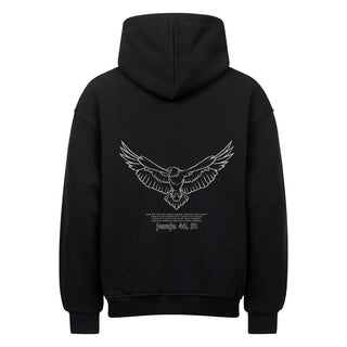 Adler Oversized Hoodie BackPrint, christliche Streetwear von Mountain Movers