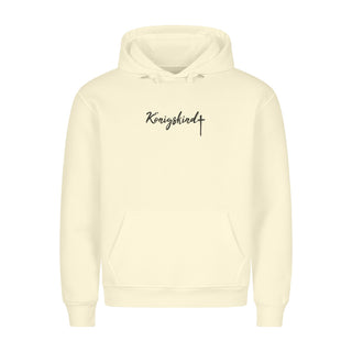 Königskind Hoodie Detailansicht, Mountain Movers christliche Streetwear