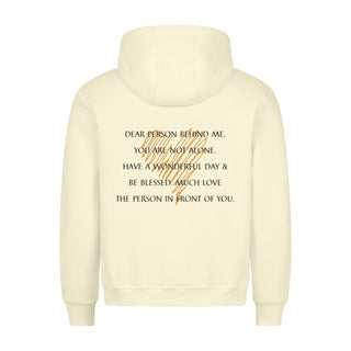 Dear Person Herz Hoodie BackPrint Detailansicht, Mountain Movers christliche Streetwear