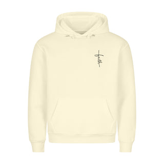 Little Faith Hoodie Detailansicht, Mountain Movers christliche Streetwear