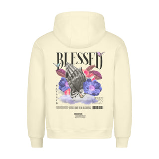 Blessed Streetwear Hoodie BackPrint Detailansicht, Mountain Movers christliche Streetwear