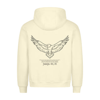 Adler Hoodie BackPrint Detailansicht, Mountain Movers christliche Streetwear