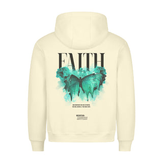 Faith Streetwear Hoodie BackPrint Detailansicht, Mountain Movers christliche Streetwear