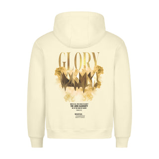 Glory Streetwear Hoodie BackPrint Detailansicht, Mountain Movers christliche Streetwear