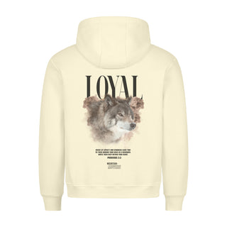 Loyal Hoodie BackPrint Detailansicht, Mountain Movers christliche Streetwear