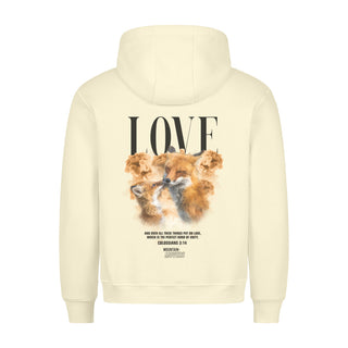 Love Fox Hoodie Streetwear BackPrint Detailansicht, Mountain Movers christliche Streetwear