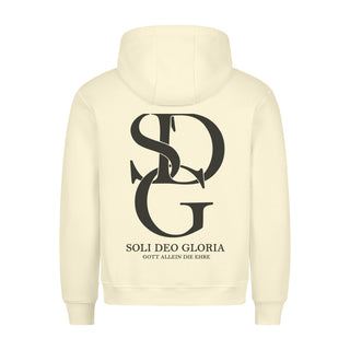 Soli Deo Gloria Hoodie BackPrint Detailansicht, Mountain Movers christliche Streetwear