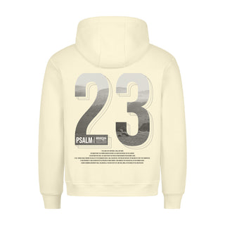 Psalm 23 Hoodie BackPrint Detailansicht, Mountain Movers christliche Streetwear