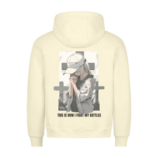 Battles Anime Hoodie BackPrint Detailansicht, Mountain Movers christliche Streetwear