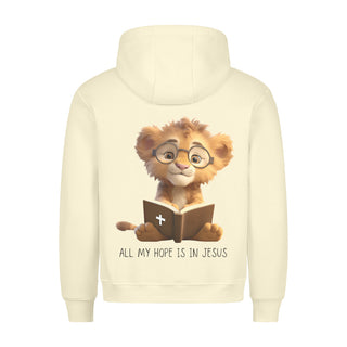 Hope Lion Hoodie BackPrint Variante, Mountain Movers christliches Design