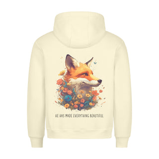 Beautiful Fox Hoodie BackPrint Detailansicht, Mountain Movers christliche Streetwear