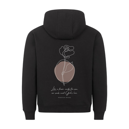 Als een bloemenhoodie Rugprint