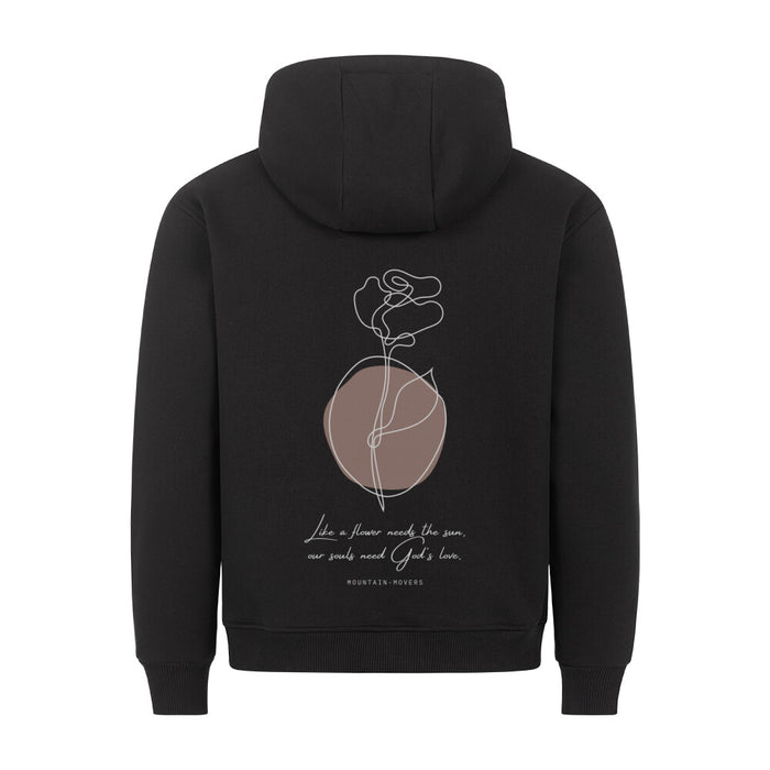 Als een bloemenhoodie Rugprint