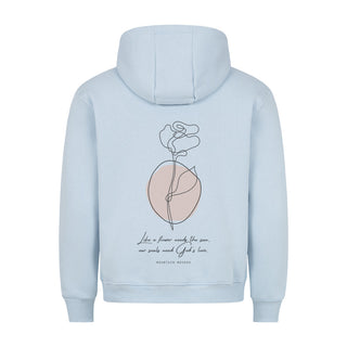 Like a Flower Hoodie BackPrint Detailansicht, Mountain Movers christliche Streetwear