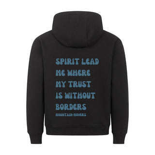 Spirit lead me Hoodie BackPrint Variante, Mountain Movers christliches Design