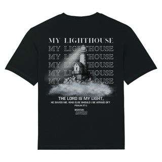My Lighthouse Oversized Shirt BackPrint Variante, Mountain Movers christliches Design